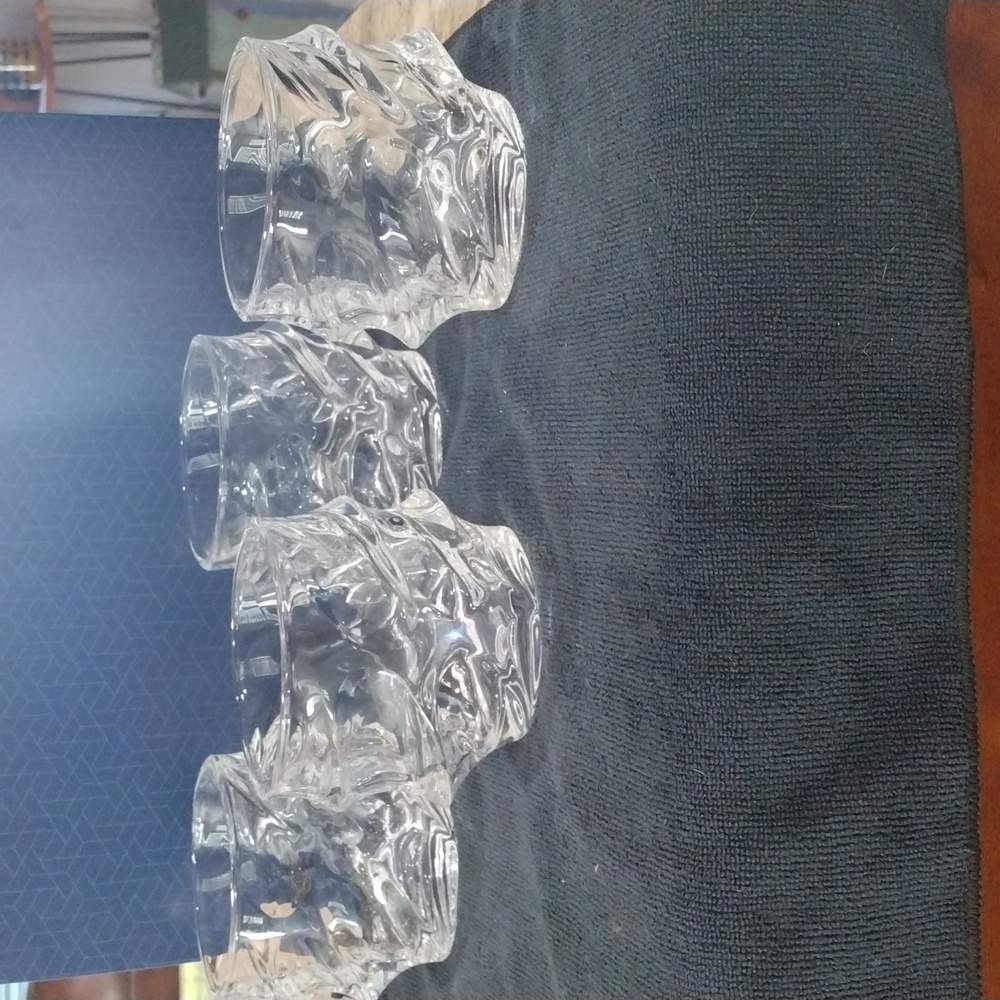 Set of 4 whiskey glasses. Very heavy duty, great shape!